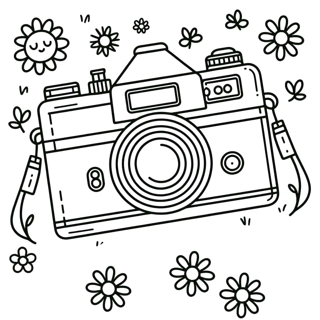 Tekenen Fototoestel simpel
