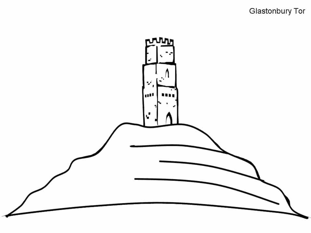 Tekenen glastonbury toren