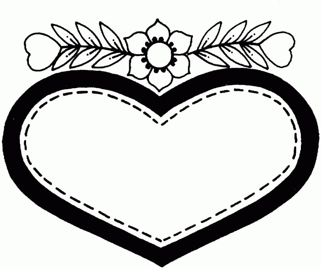 Tekenen hartjes en bloemen gratis afdrukbaar