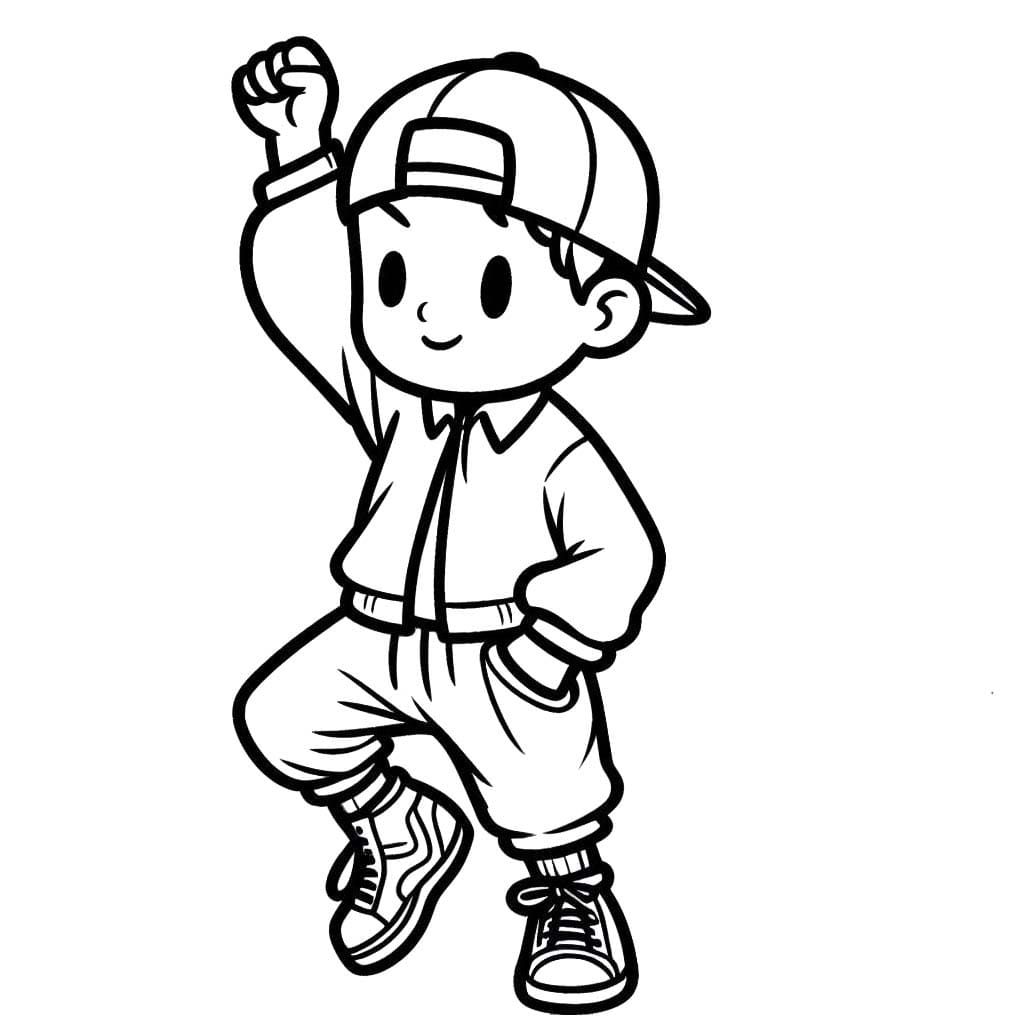 Tekenen Hip Hop Dans 1