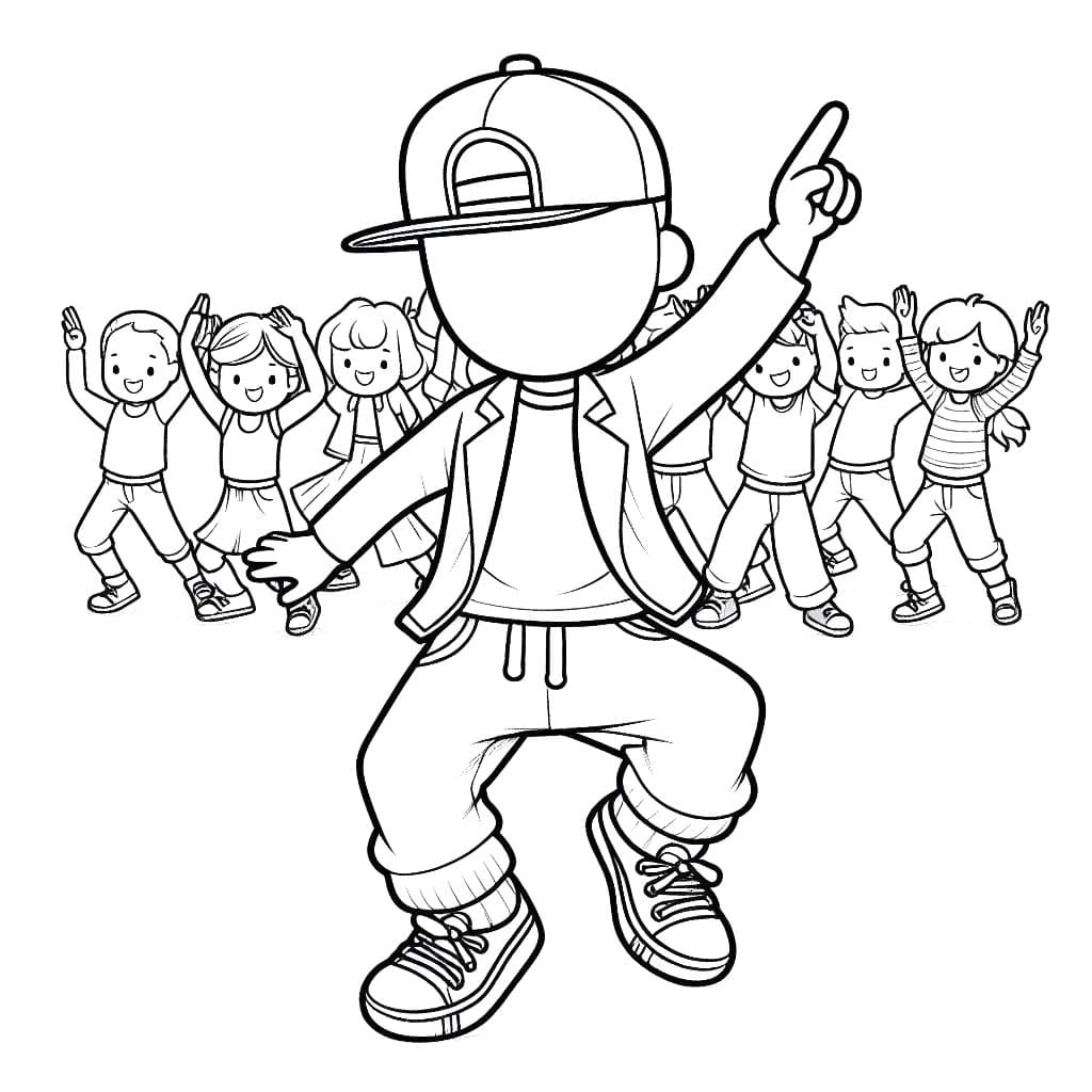 Tekenen Hip Hop Dans 2