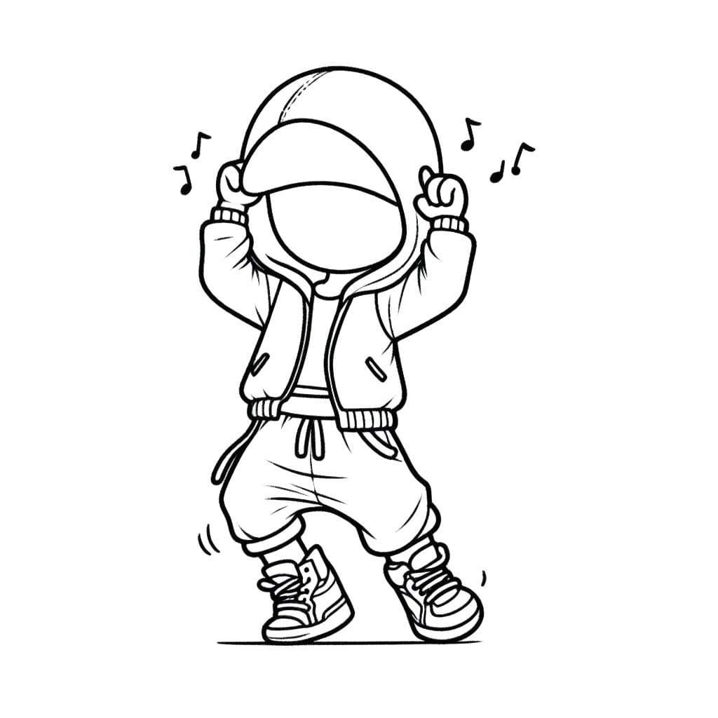 Tekenen Hip Hop Dans 3
