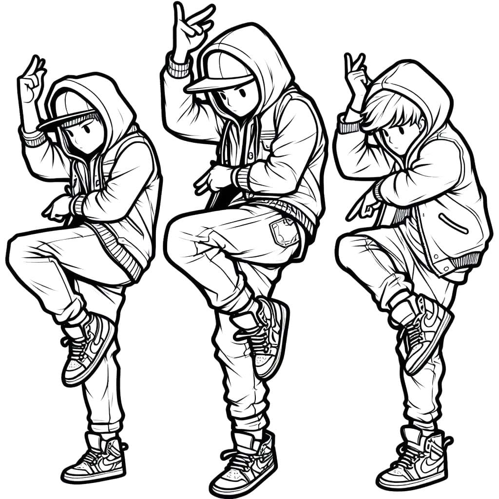 Tekenen Hip Hop Dans 4