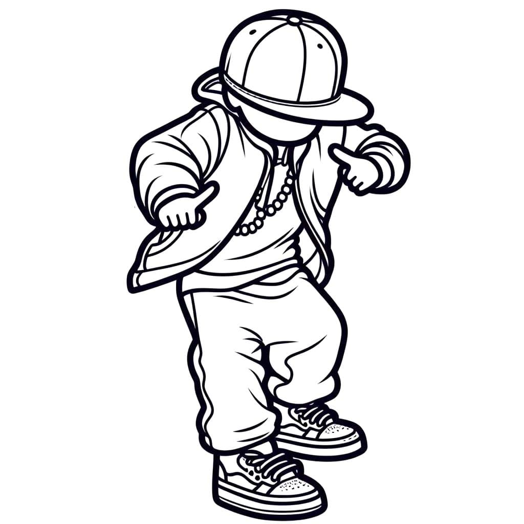 Tekenen Hip Hop Dans 5