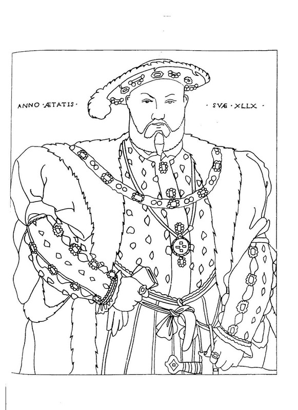 Tekenen koning Henry VIII