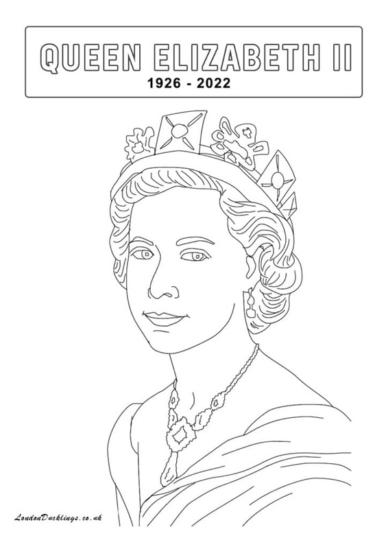 Tekenen koningin Elizabeth II