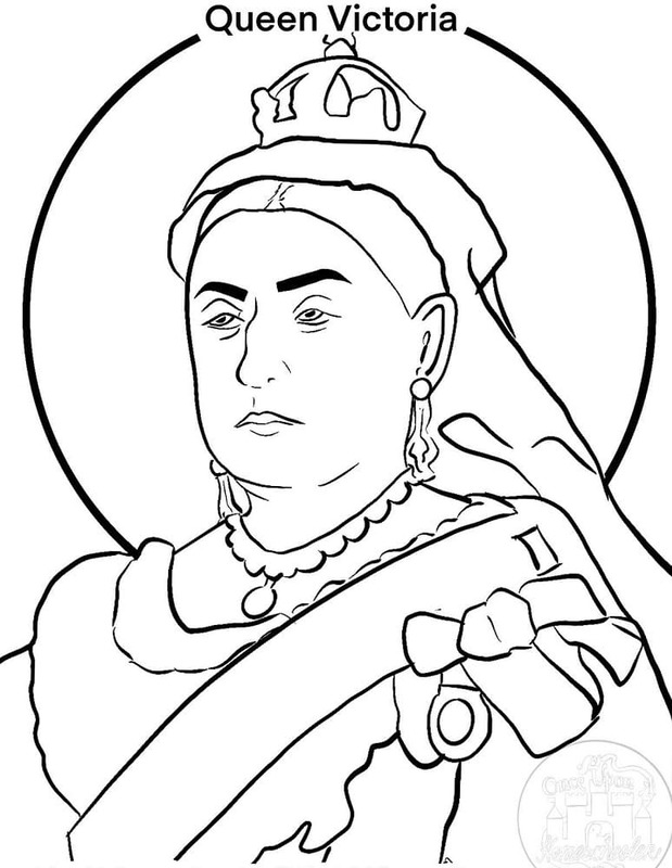 Tekenen koningin victoria