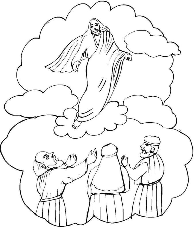 Tekening Hemelvaart gratis