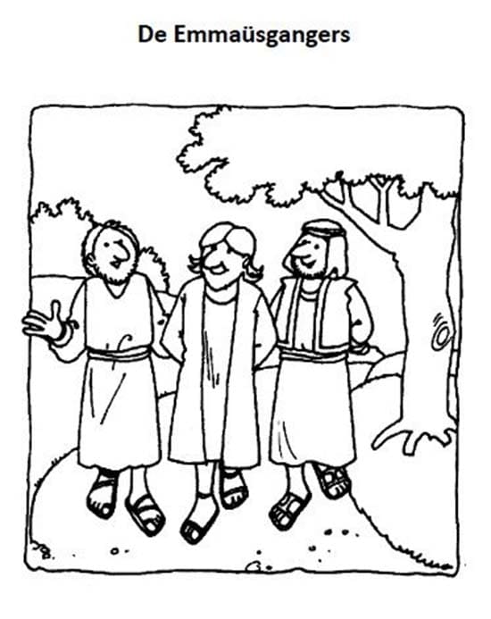 Tekening van Emmaüs 10