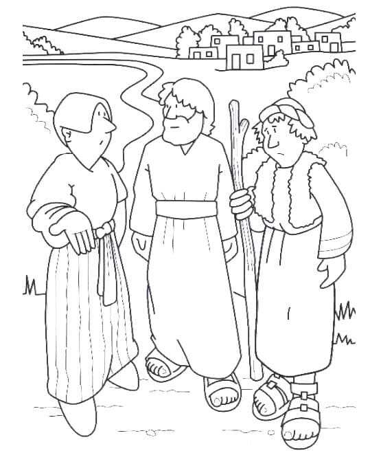 Tekening van Emmaüs 12