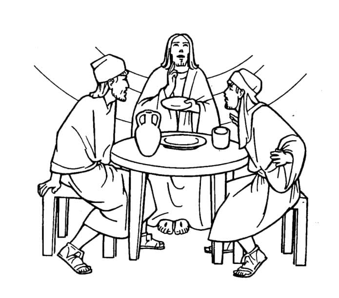 Tekening van Emmaüs 13