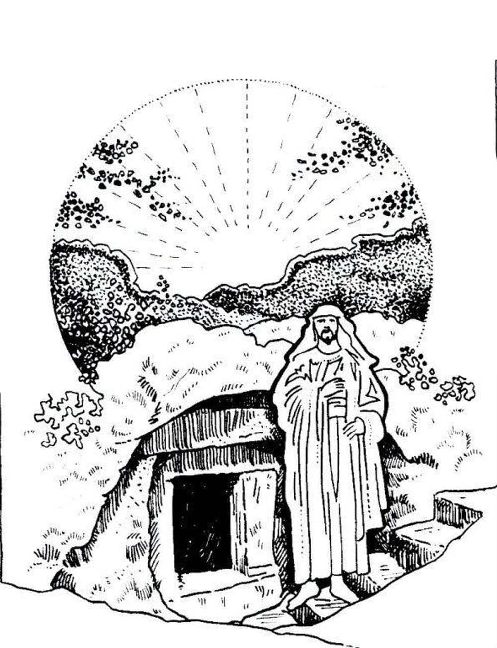 Tekening van Emmaüs 18