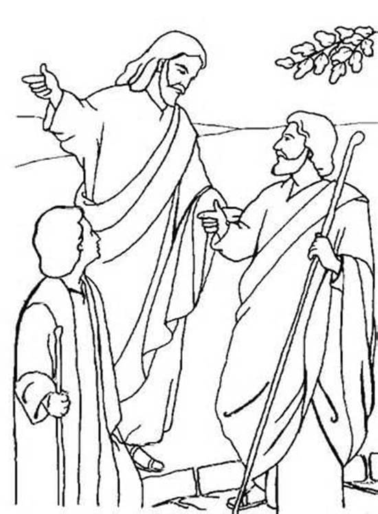 Tekening van Emmaüs 8