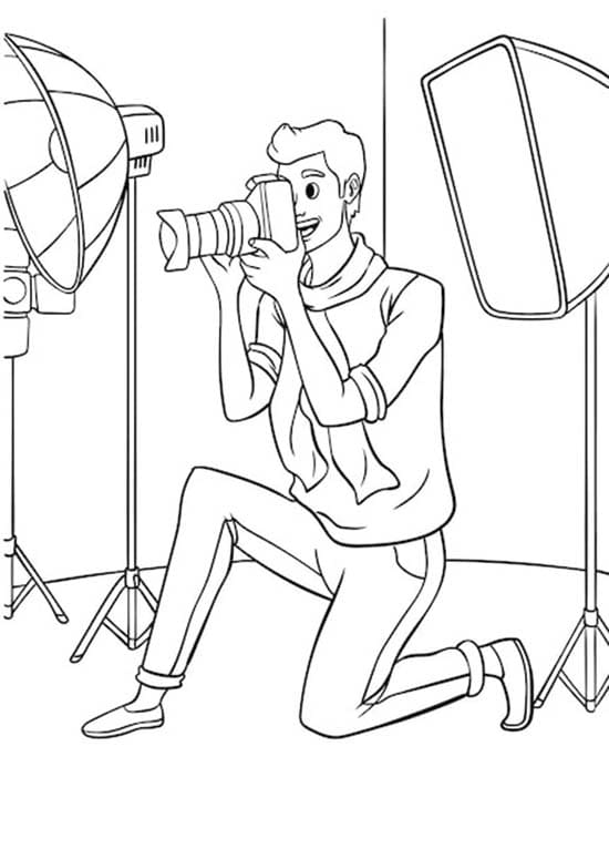Tekening van Fotograaf