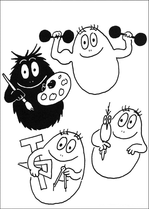 Barbapapa afdrukbaar voor kinderen