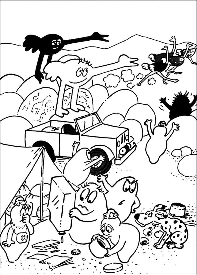 Barbapapa gratis afdrukbaar