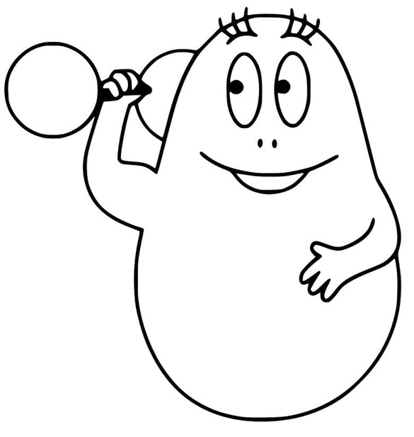 Barbapapa gratis afdrukbare basis
