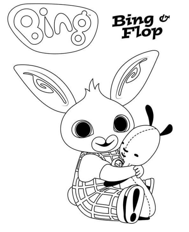 Bing Bunny afdrukbare basis
