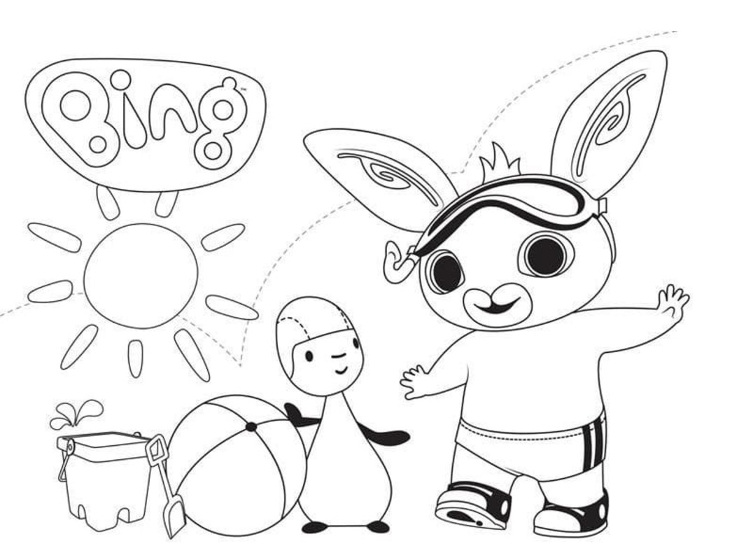 Bing Bunny gratis afdrukbare eenvoudig