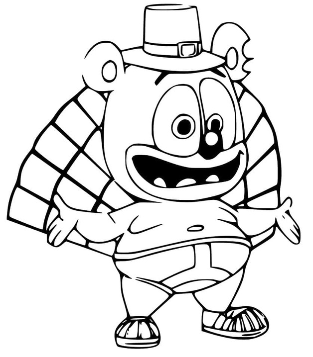 Gummibär afdrukbaar voor kinderen