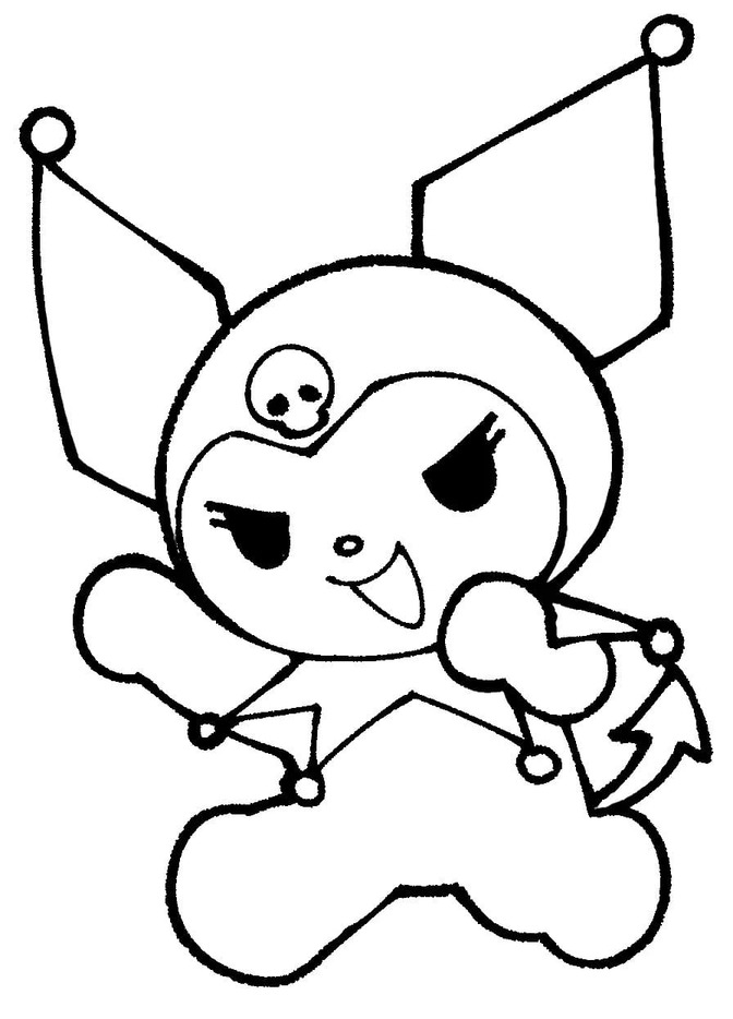 Kuromi afdrukbaar voor kinderen