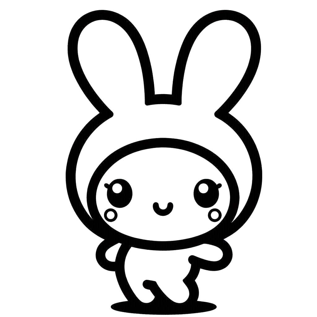 My Melody afdrukbare basis