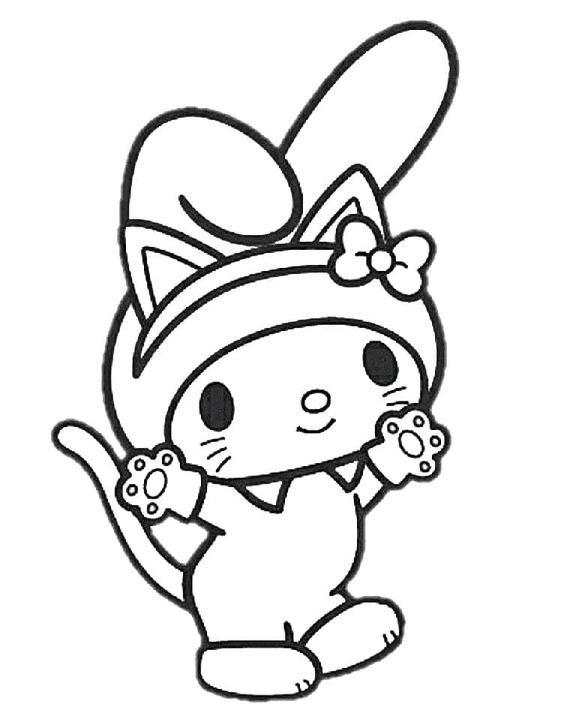 My Melody gratis afdrukbaar