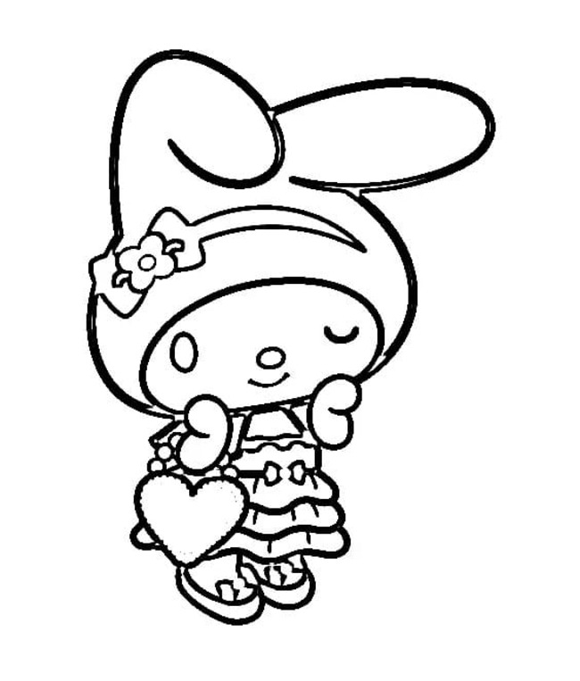 My Melody simpel voor kinderen