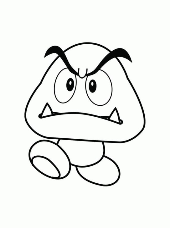 Paddenstoel Goomba schattig