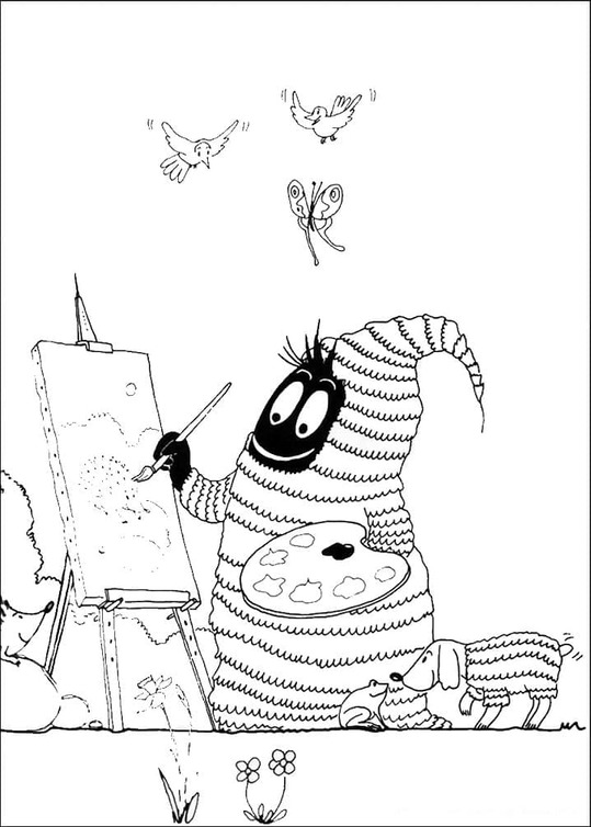Tekenen Barbapapa afdrukbaar