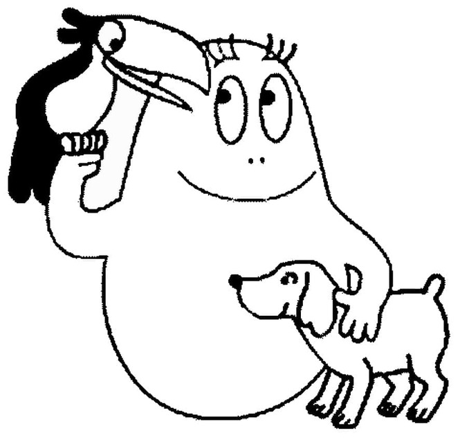 Tekenen Barbapapa afdrukbaar voor kinderen