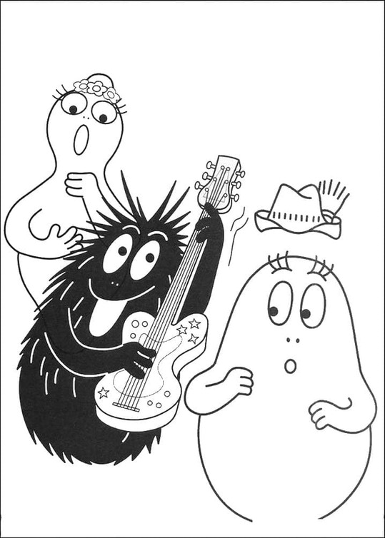 Tekenen Barbapapa gratis