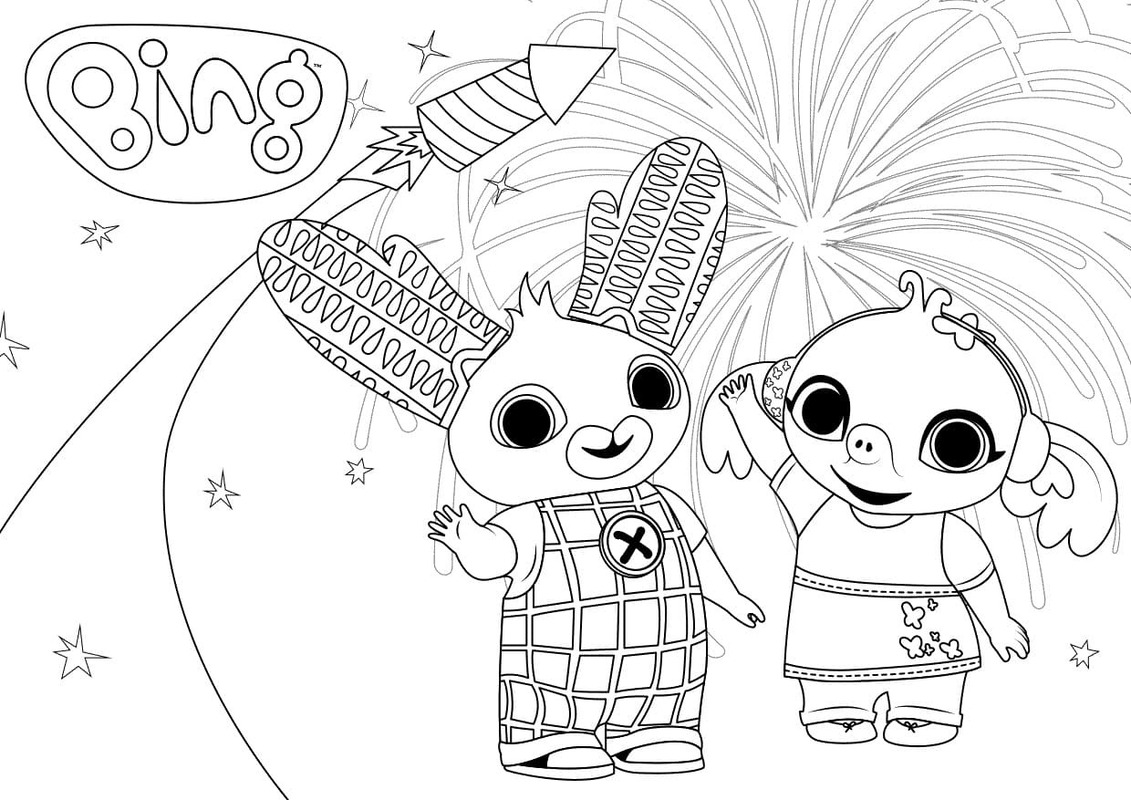 Tekenen Bing Bunny voor kinderen