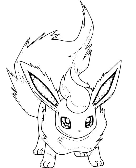 Tekenen Flareon 1