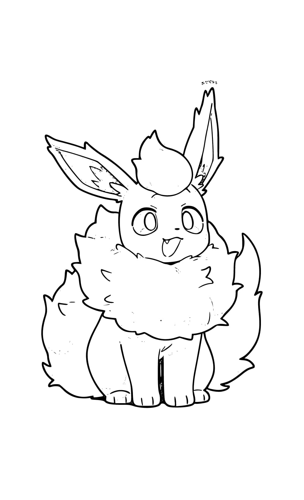 Tekenen Flareon basis