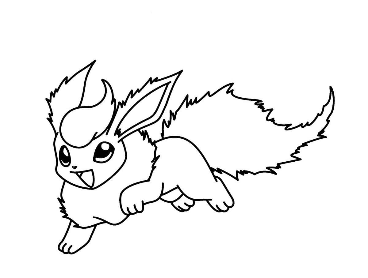 Tekenen Flareon gratis