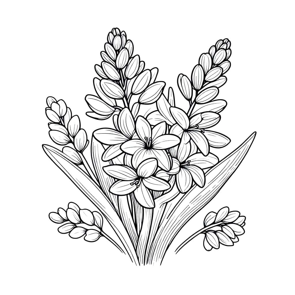 Tekenen Hyacinth 8