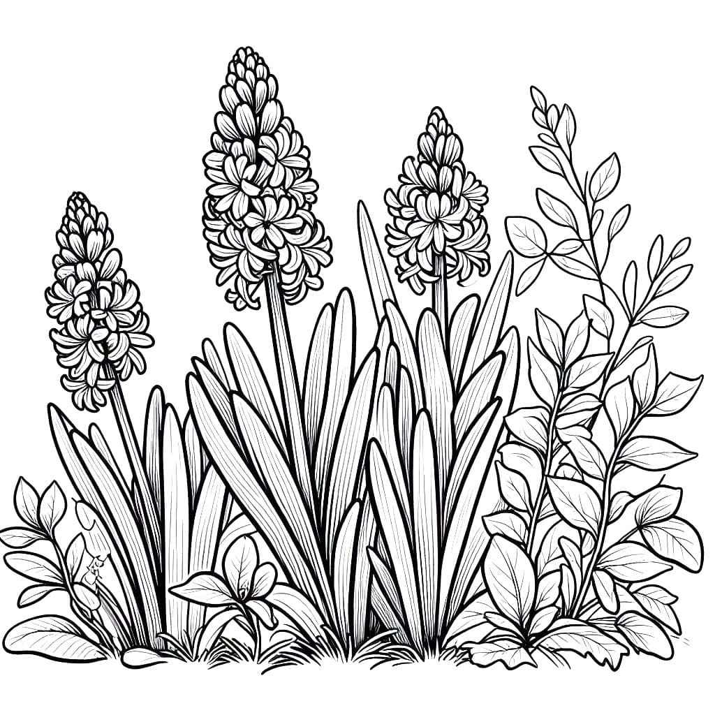 Tekenen Hyacinth gratis