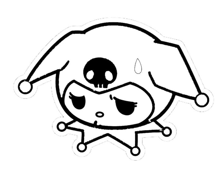 Tekenen Kuromi afdrukbaar