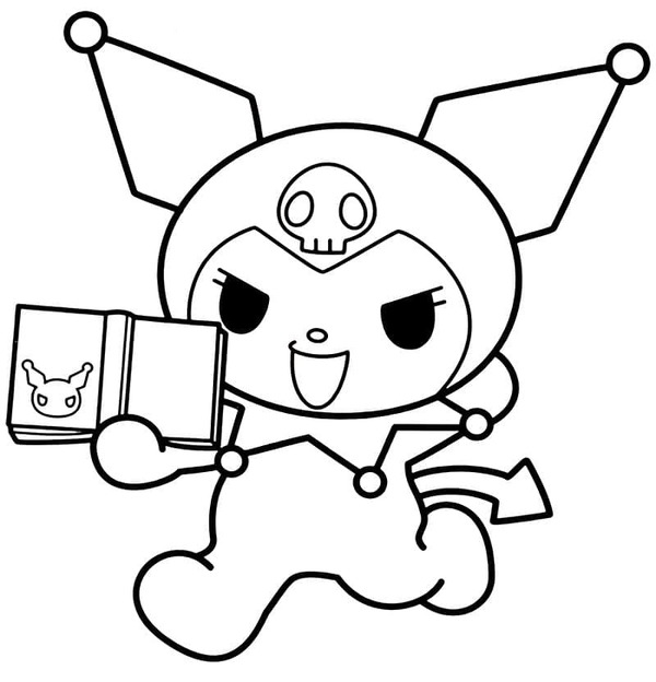 Tekenen Kuromi gelukkig