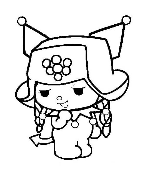 Tekenen Kuromi gratis basis