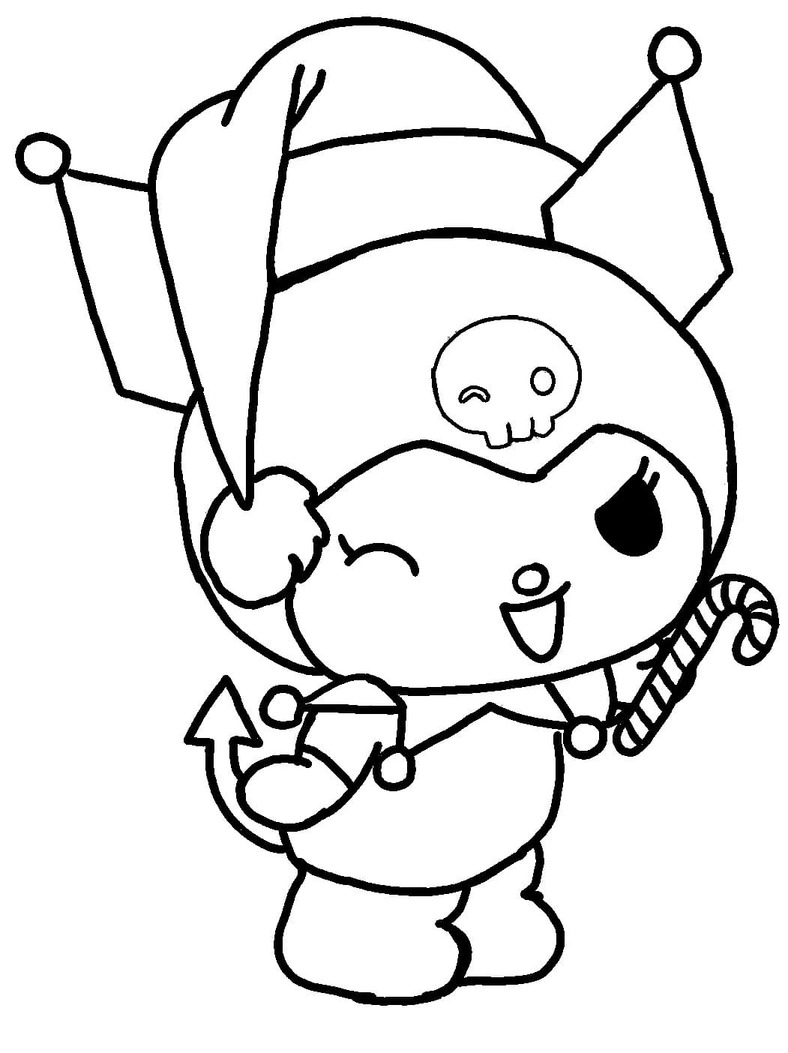 Tekenen Kuromi met zuurstok