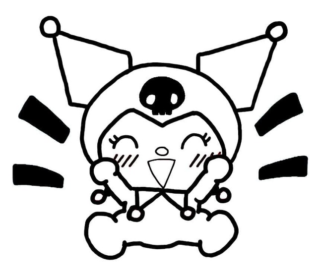 Tekenen Kuromi simpel