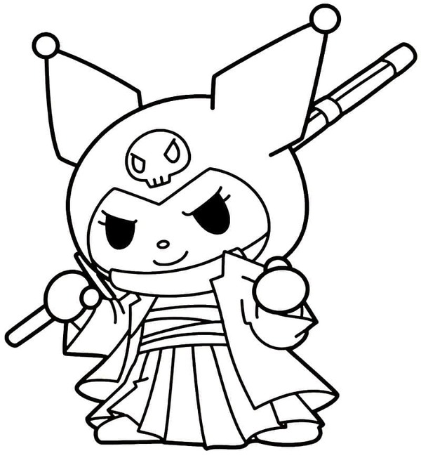 Tekenen Kuromi verbazend