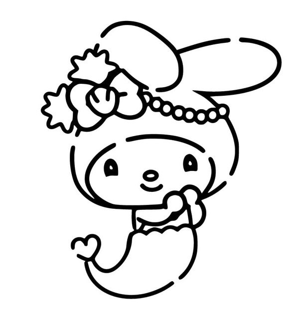 Tekenen My Melody eenvoudig voor kinderen