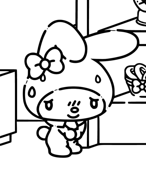 Tekenen My Melody gratis afdrukbaar