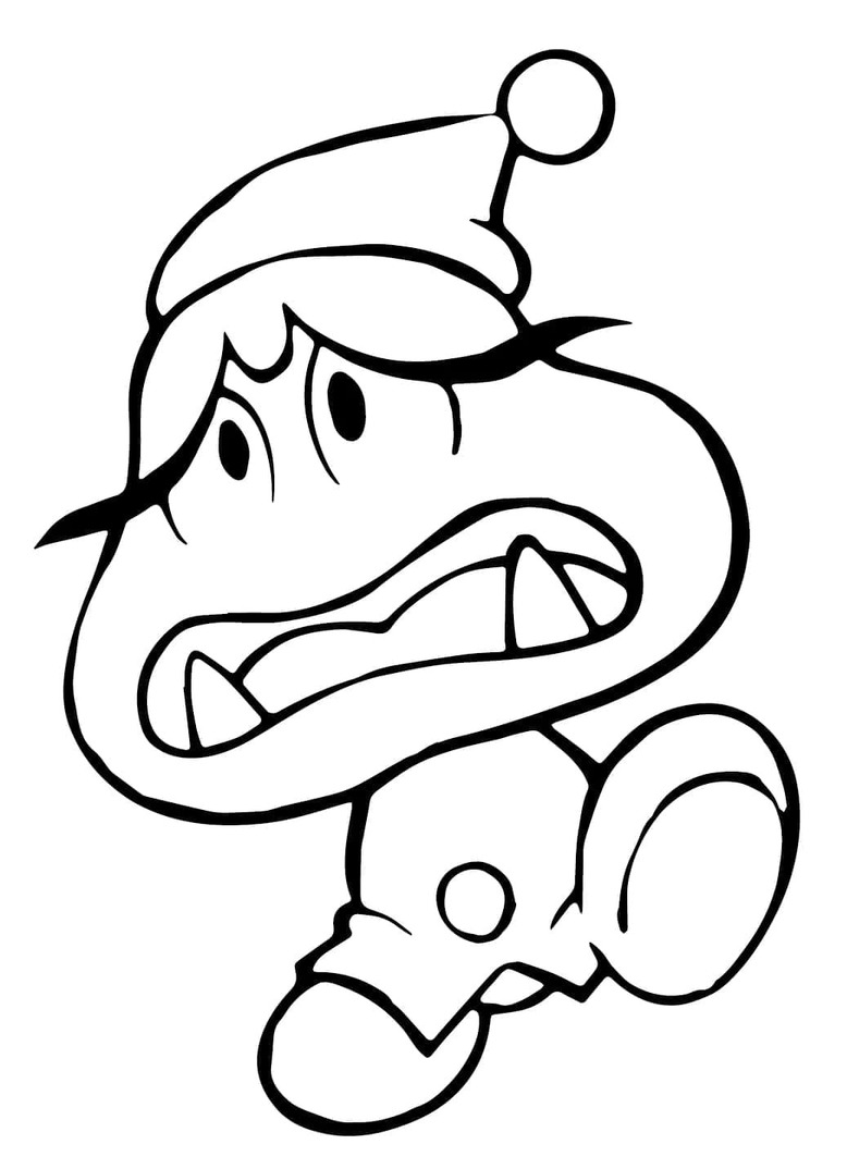 Tekenen Paddenstoel Goomba schetsen