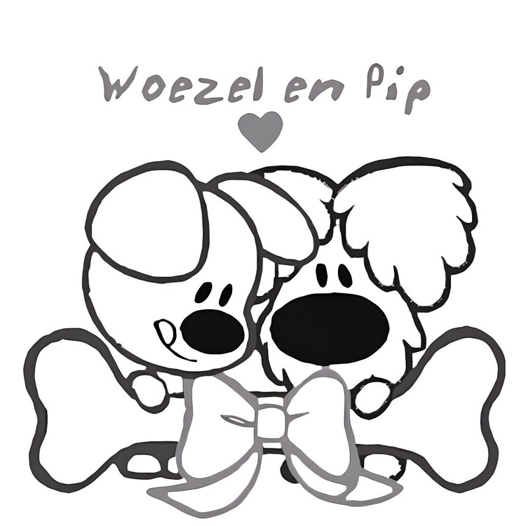 Tekenen Woezel en Pip voor kinderen