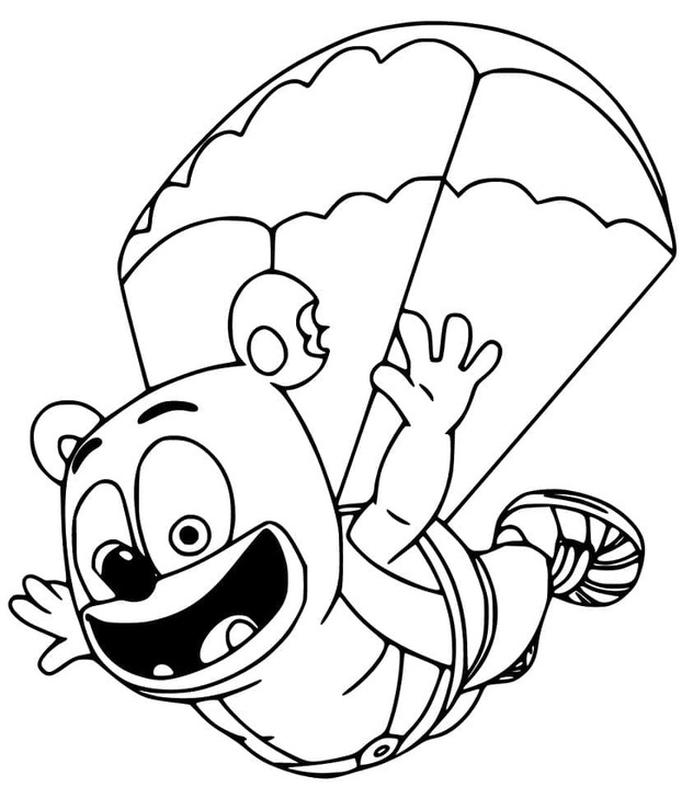 Tekening van Gummibär 1