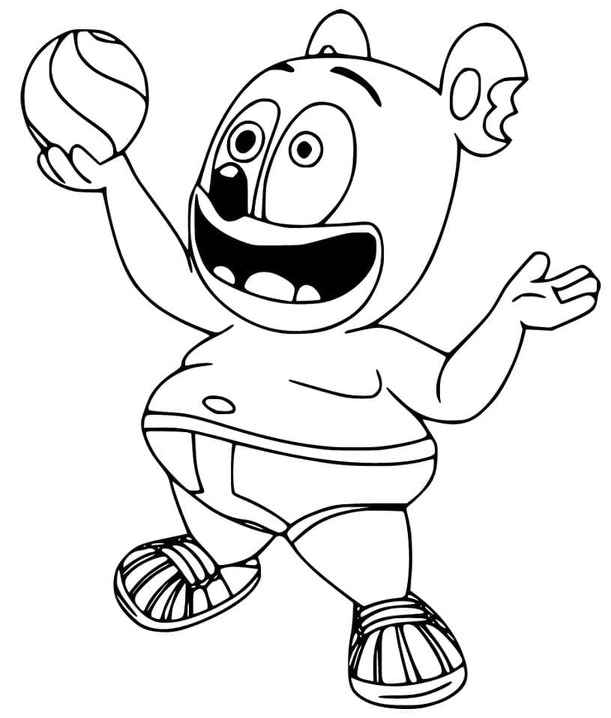 Tekening van Gummibär 5